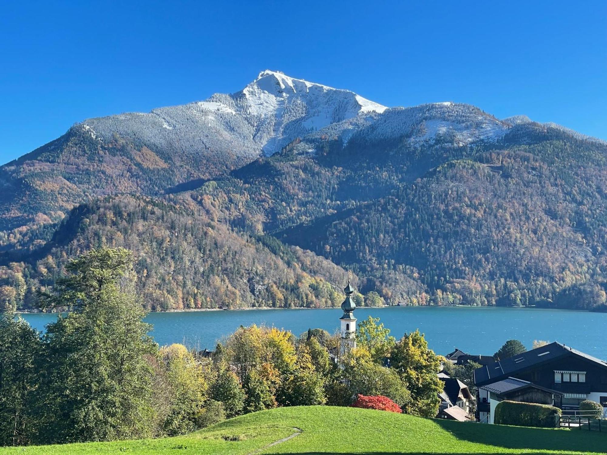 Ferienwohnung Schossleitner - Der Wohlfuehl-Ansitz Am Wolfgangsee Mit Weitblick سانكت جيلجن المظهر الخارجي الصورة
